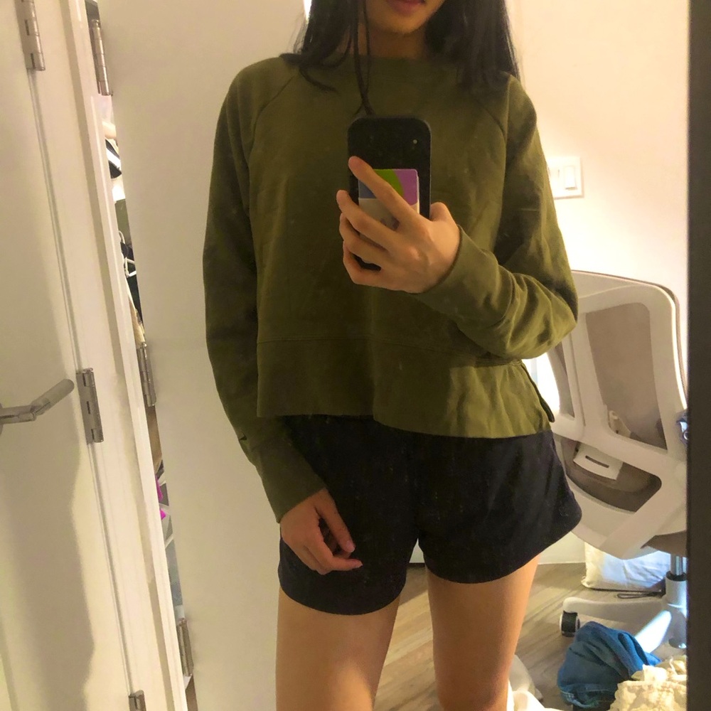 Nike green boxy sweatshirt
